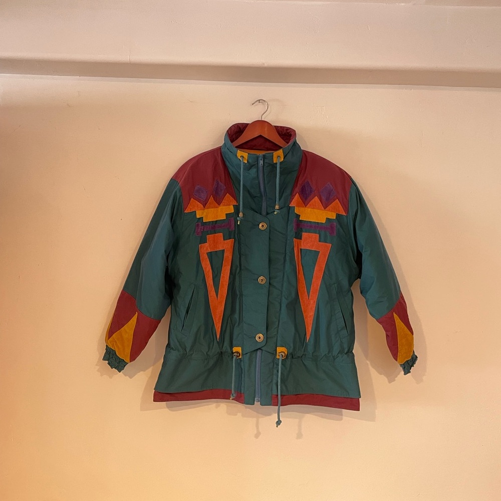 Vintage Mulberry Street Coat with Suede Accent